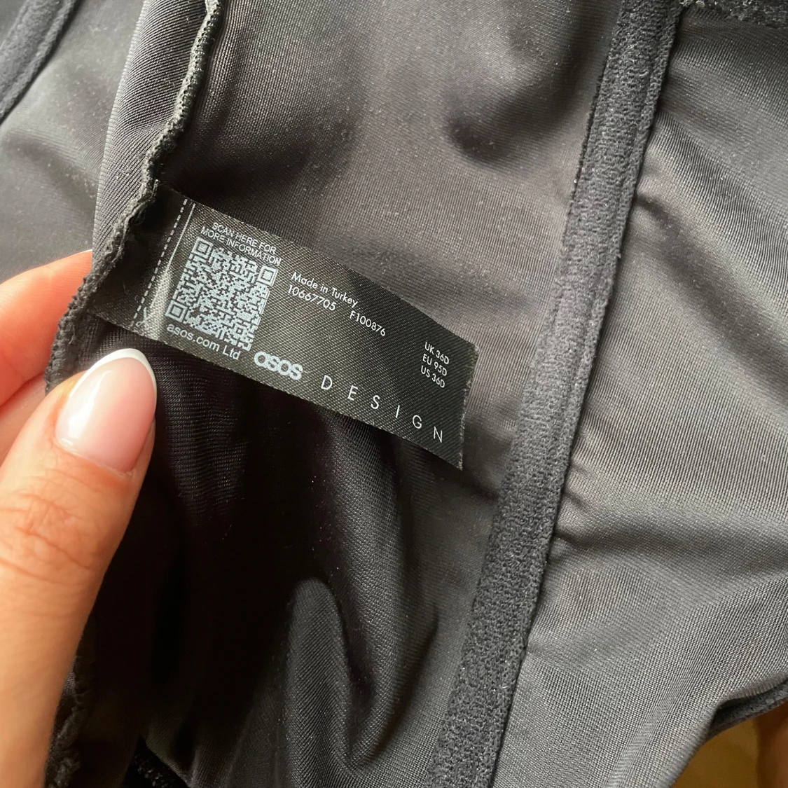 Svart sammetskorsett från ASOS DESIGN - 2