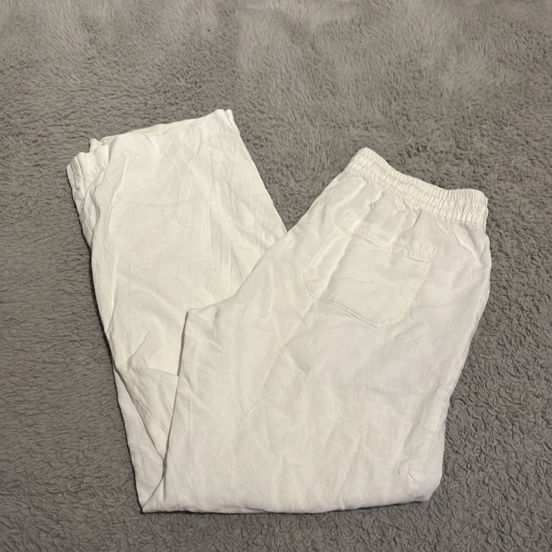 Vita linnebyxor storlek 150 - 2