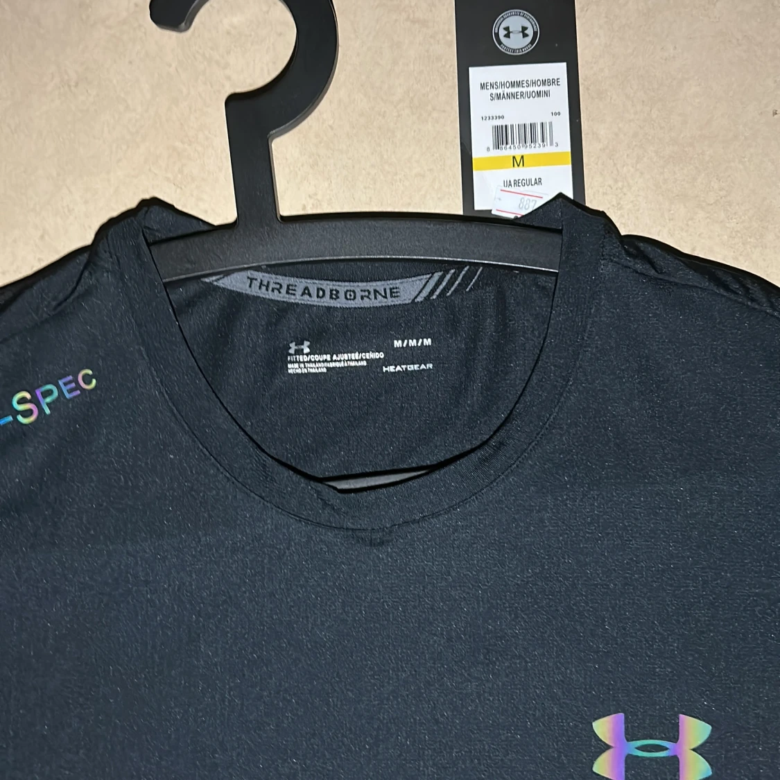 Svart Under Armour t-shirt Threadborne - 1