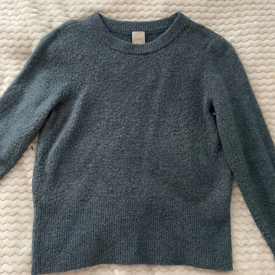 Grön/Grå stickad tröja från H&M