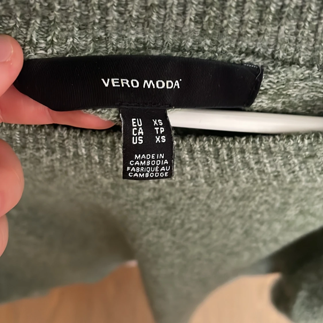 Grön stickad tröja från Vero Moda - 2