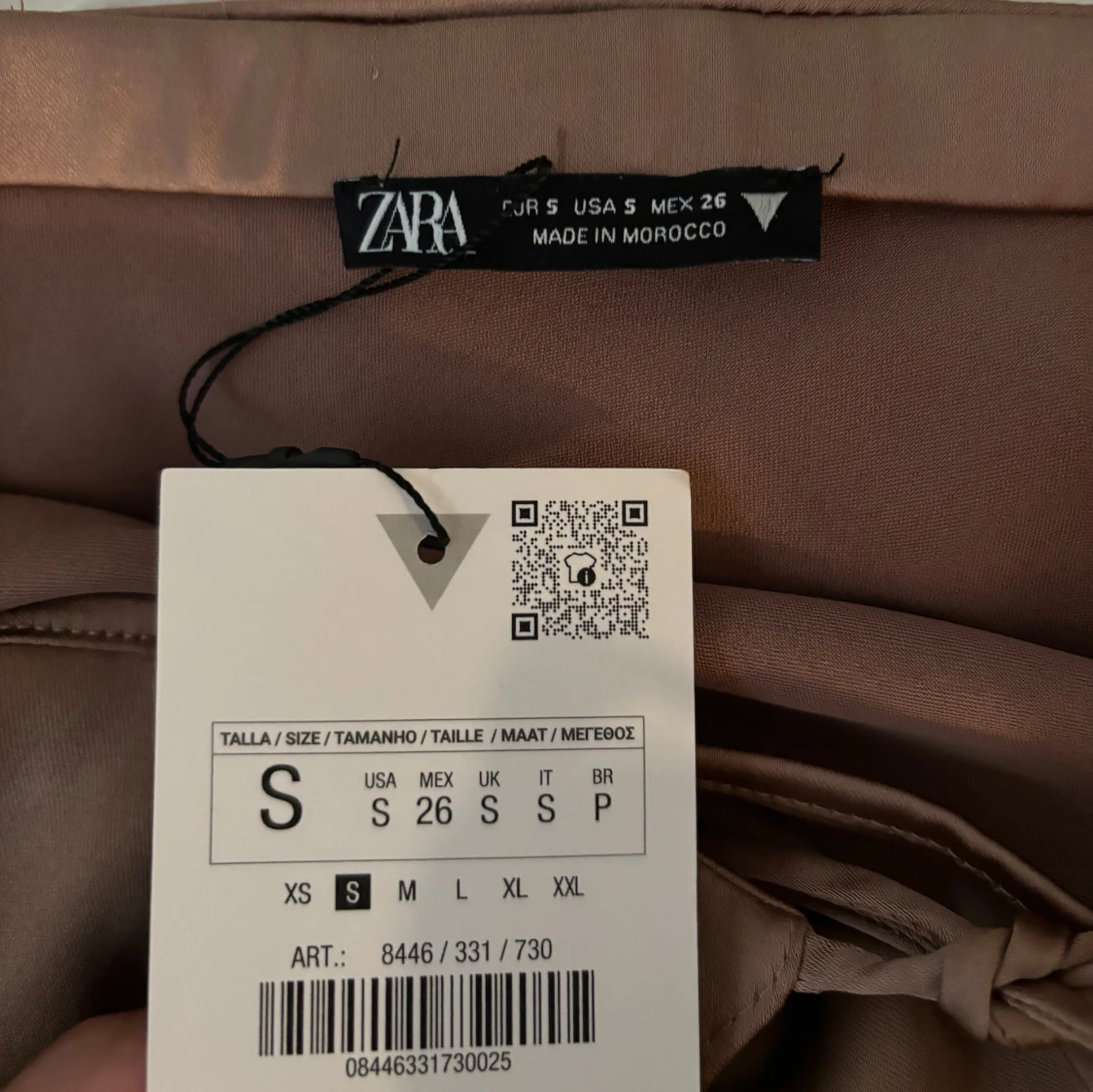 Champagnefärgad linnetopp från Zara - 3