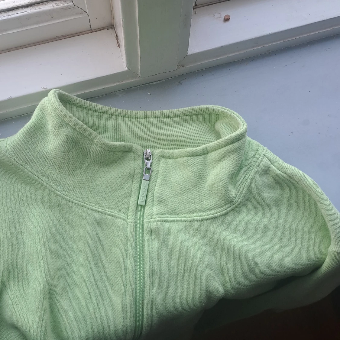 Ljusgrön half zip tröja från IZOD - 3
