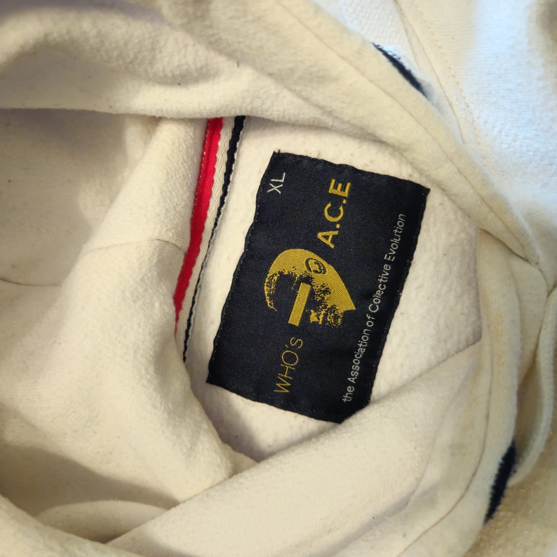 Vit hoodie från A.C.E Collective Evolution XL - 2