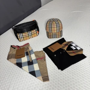 Burberry rutiga shorts med snörning - Storlek M men passar endast S, OBS endast shorts tillkommer
