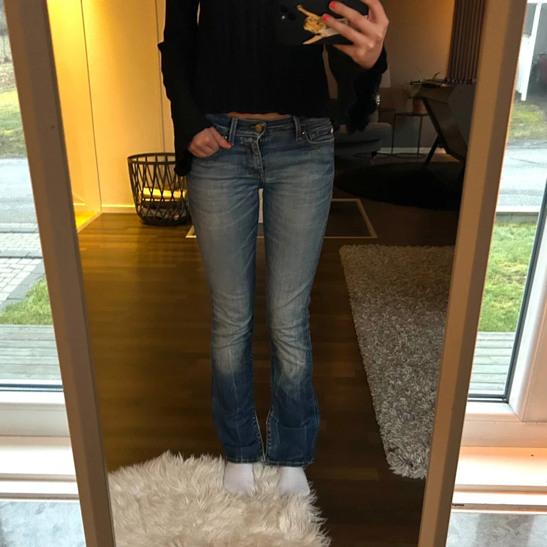 Vintage replay jeans lågmidjade - 2