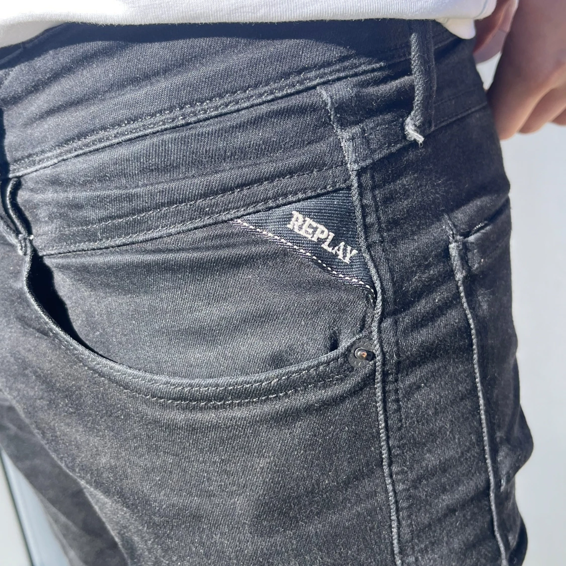 Svarta jeansbyxor från Replay Anbass - 1