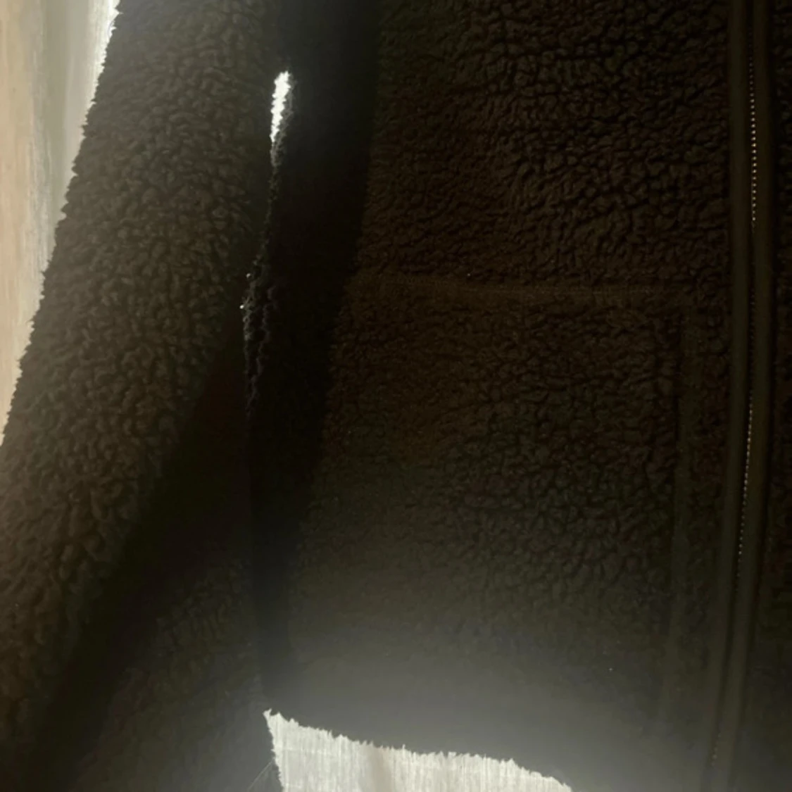 Svart teddy jacka - 1