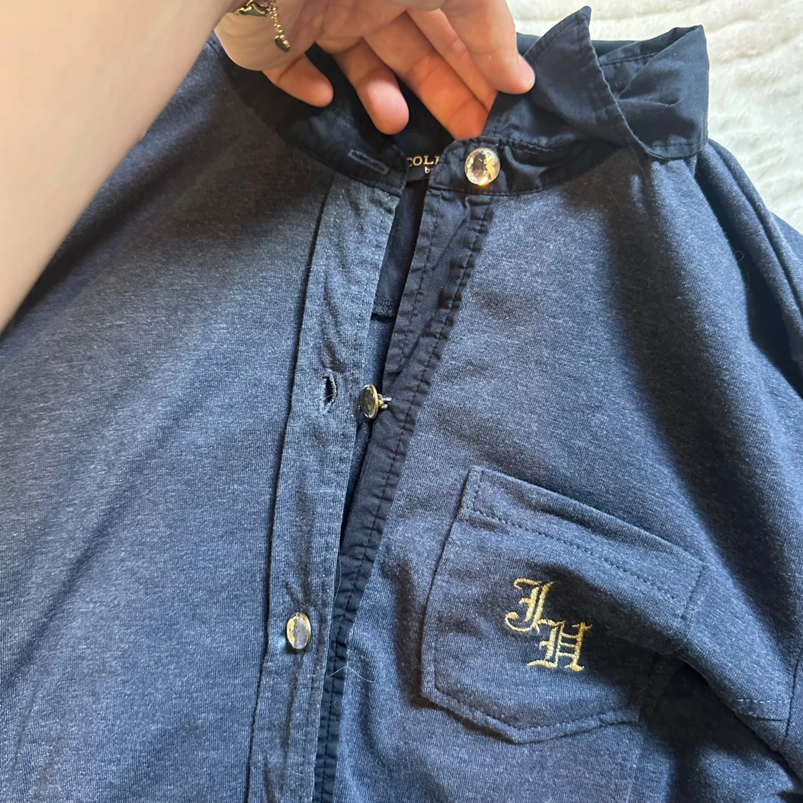 Mörkblå overshirt från JH Collection XS - 3