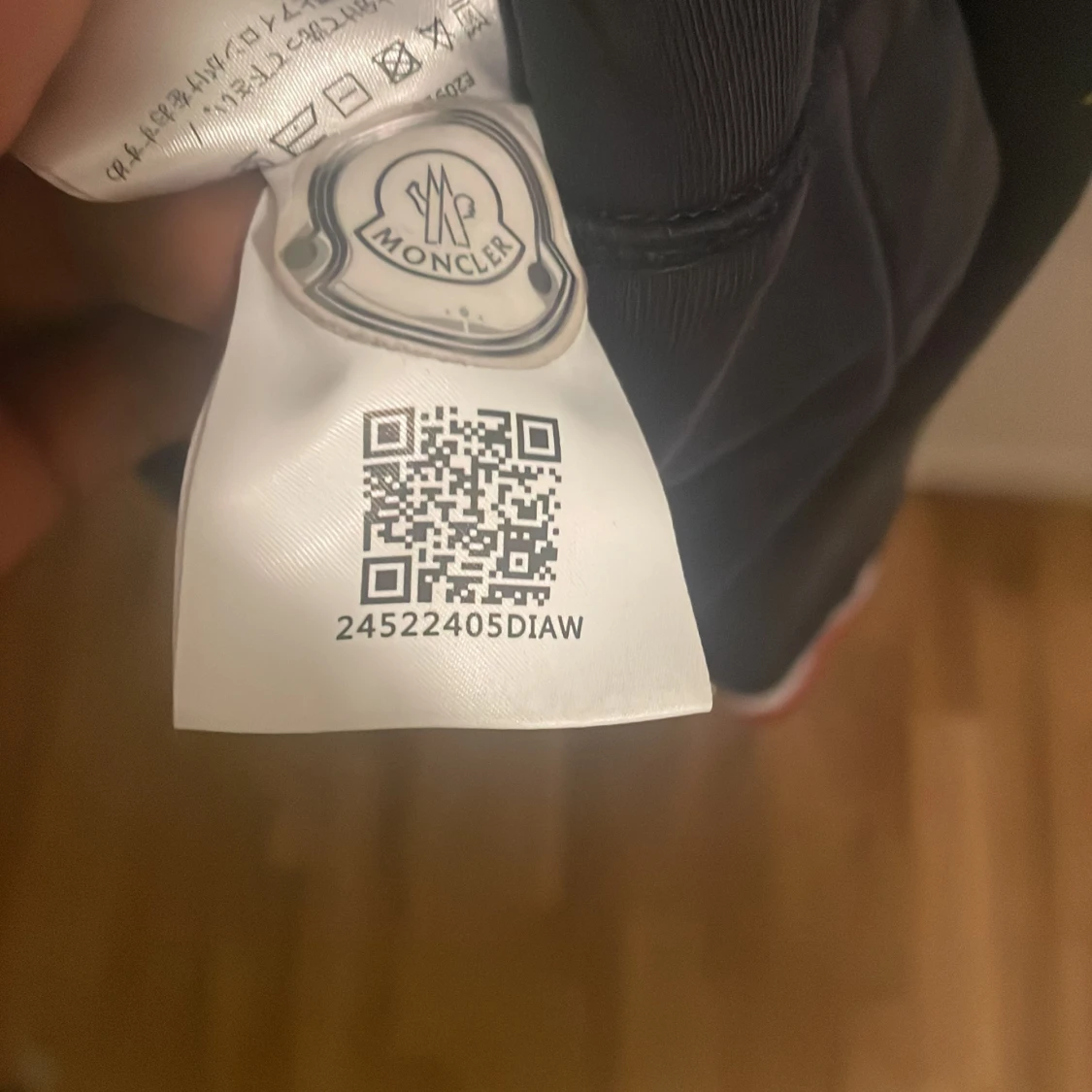 Mörkblå Moncler hoodie med dragkedja - 4