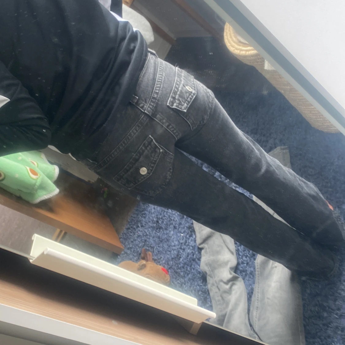 Svarta bootcut jeans från Gina Tricot  - 1