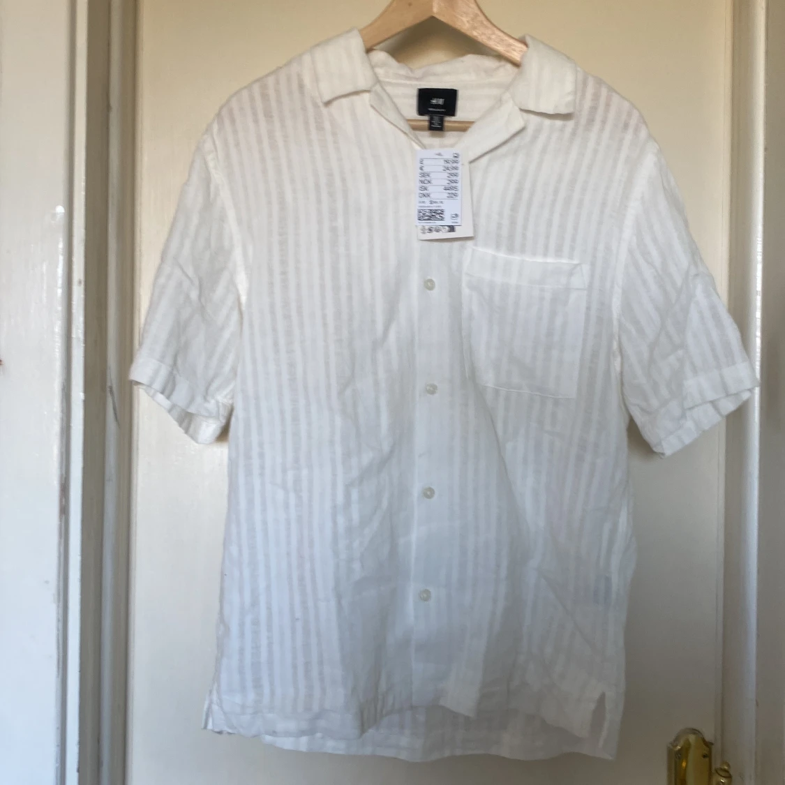 Vit randig skjorta från H&M