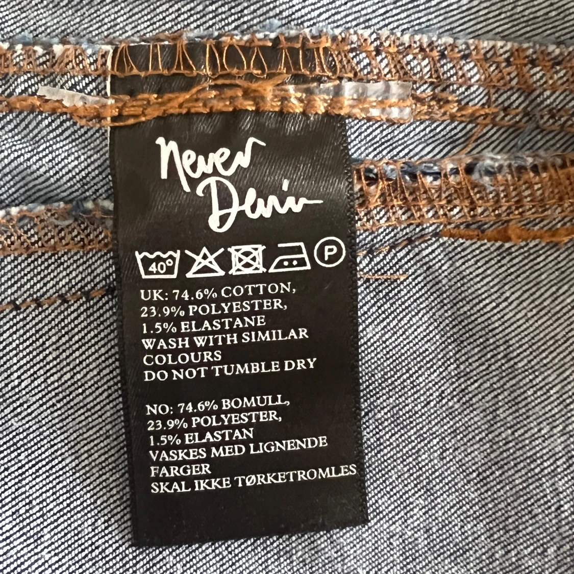 Blå jeansshorts från Never Denim - 3