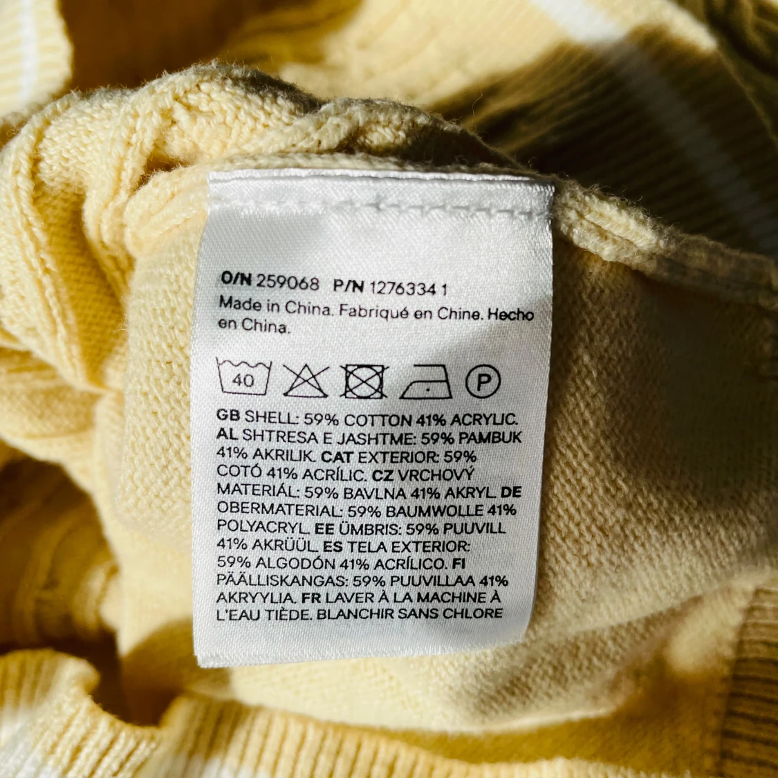 Ny Gul kabelstickad topp - 3