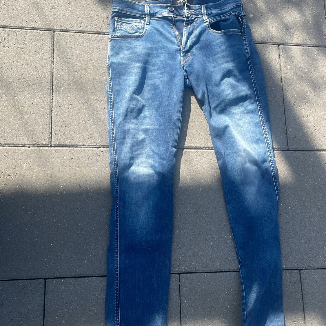 Replay blå jeans, midja 31 längd 34 - 4