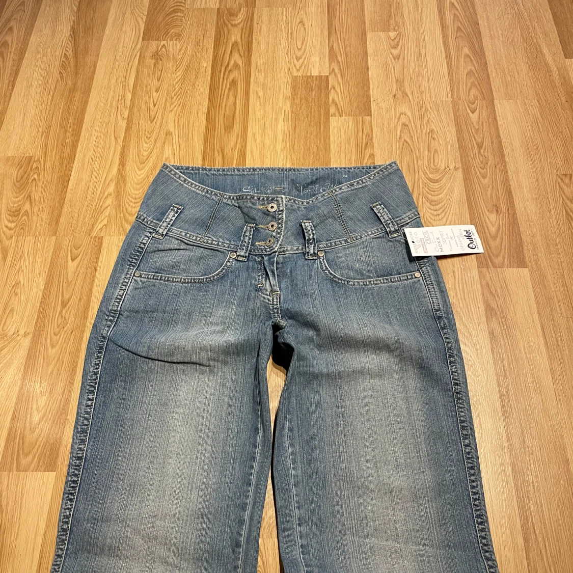 Lågmidjade bootcut jeans  - 4