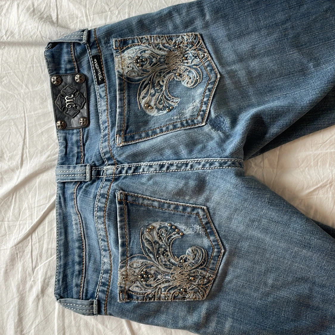 Lågmidjade bootcut jeans - 3