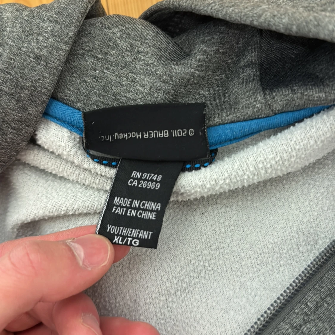 Grå ziptröja från Bauer - 2