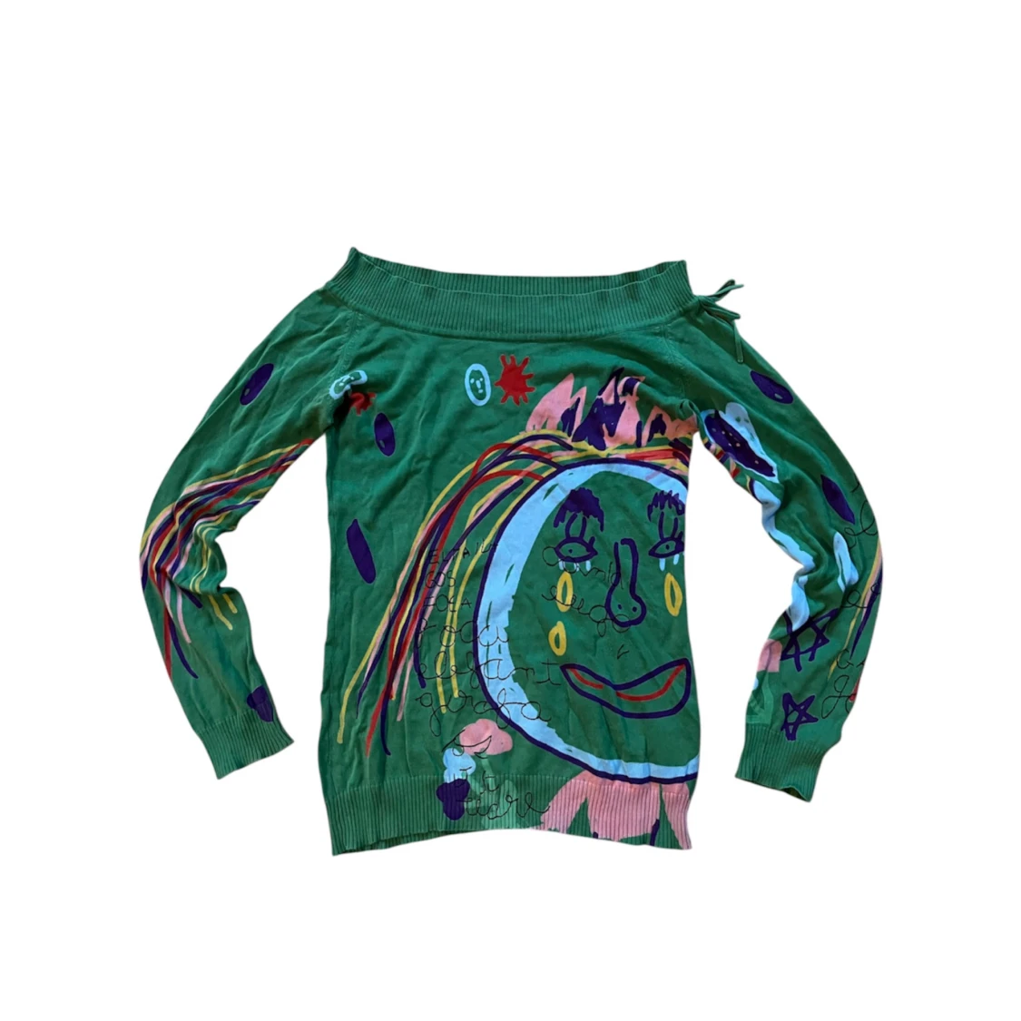 Grön offshoulder tröja