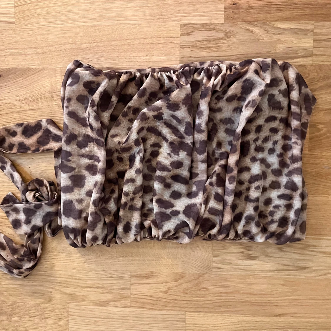 Leopardmönstrad tubtopp - 1