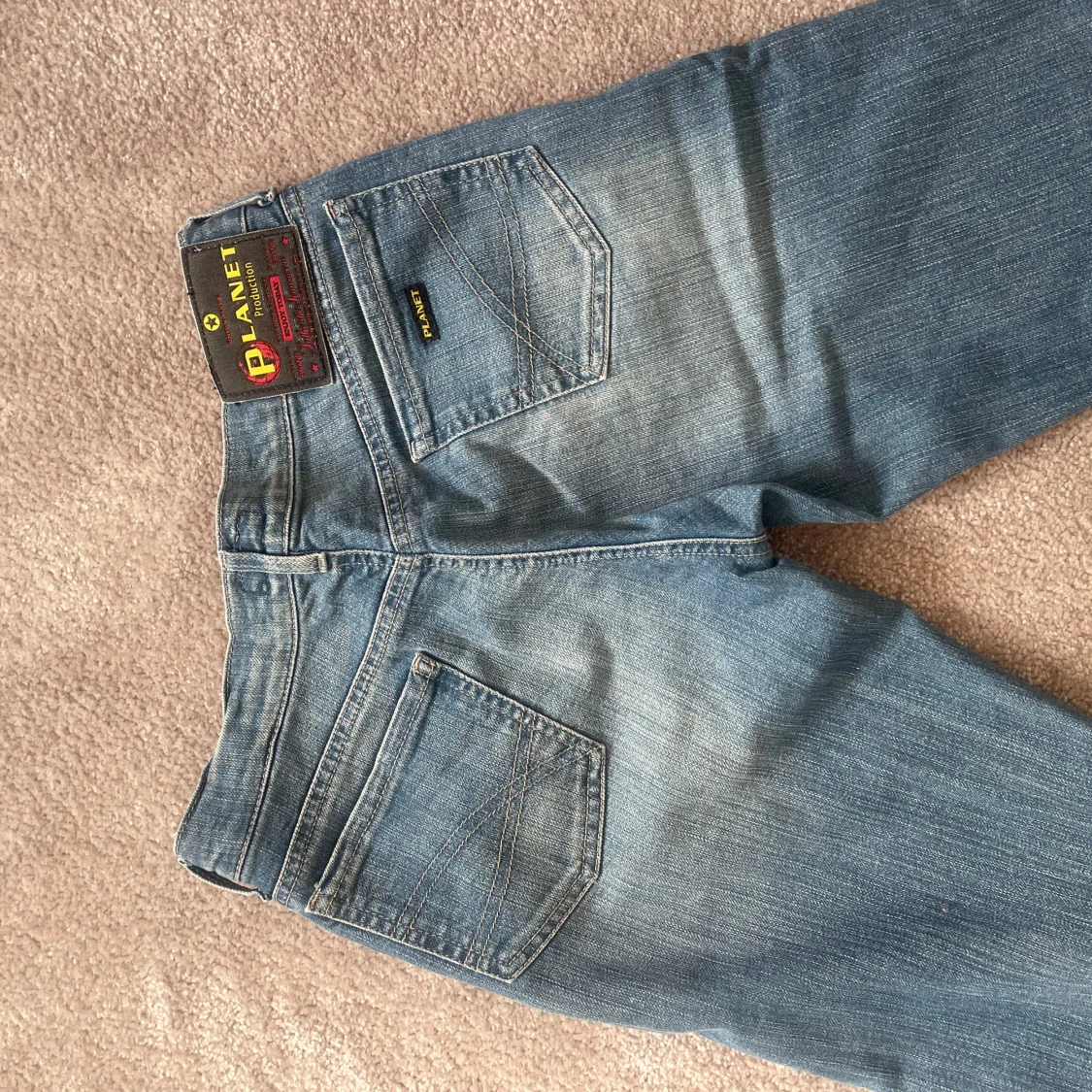 Lågmidjade ljusblå Planet jeans - 1