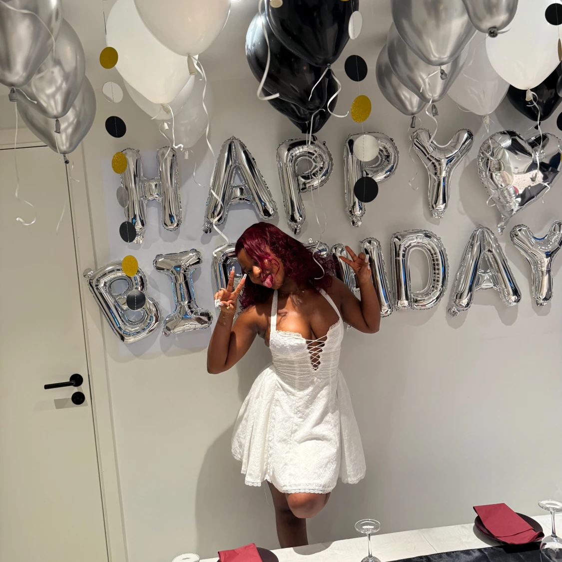  Vit kortklänning för sommaren  - 1