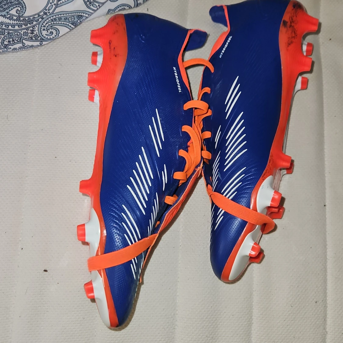 Adidas Predator fotbollsskor blå och orange - 1