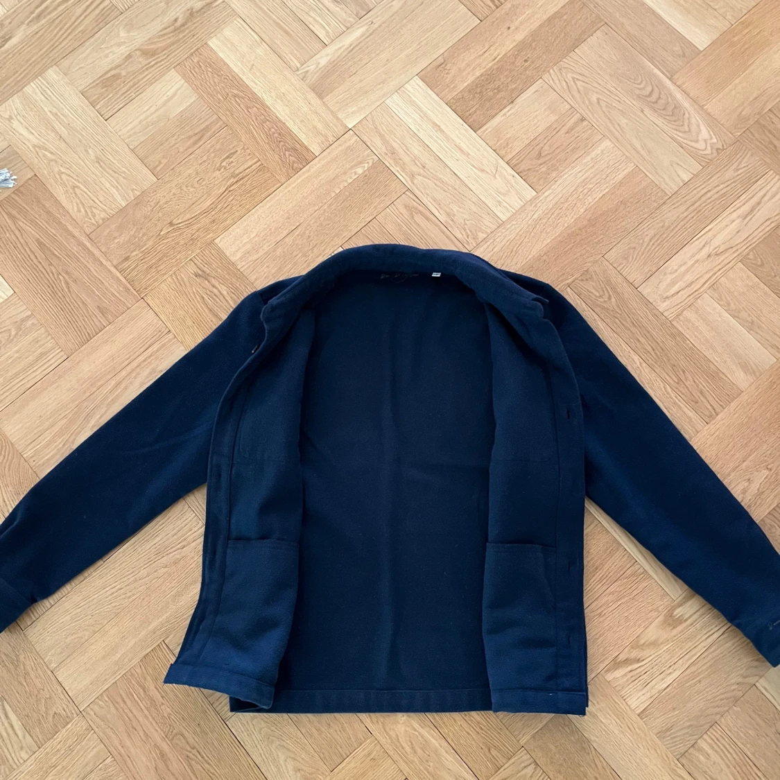 Mörkblå fleece overshirt från Donce de la sense strl M - 1