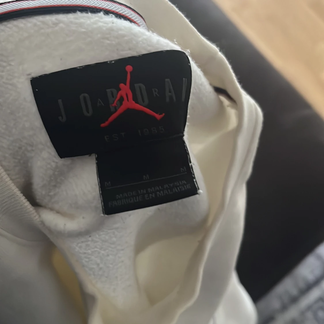 Vit Jordan sweatshirt i bomull - 2