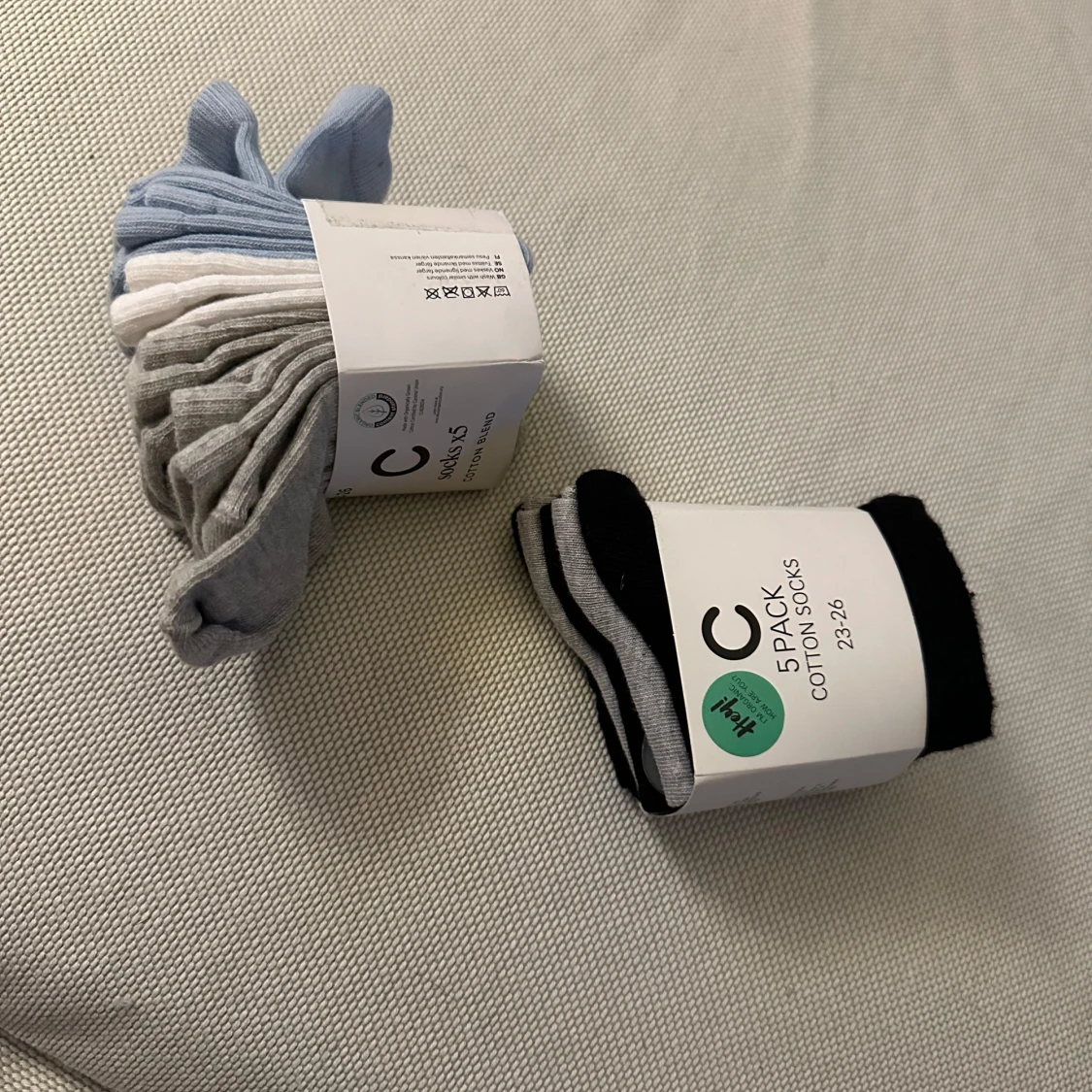 5-pack bomullsstrumpor från C