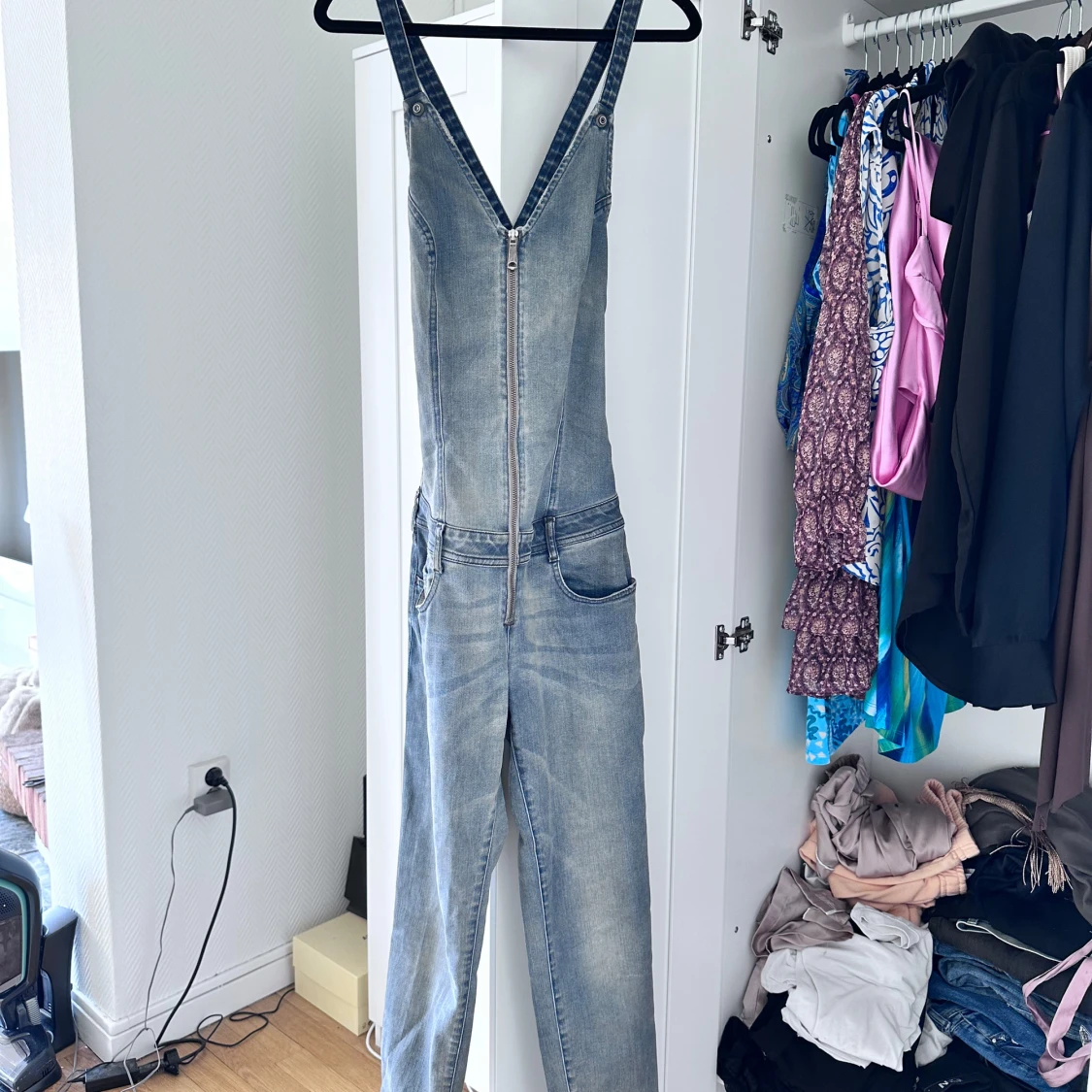 Diesel jeans jumpsuit med dragkedja - 1