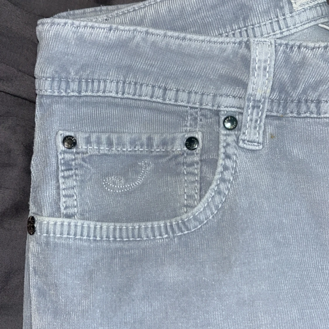 Ljusgrå manchesterbyxor Jacob Cohen - 2