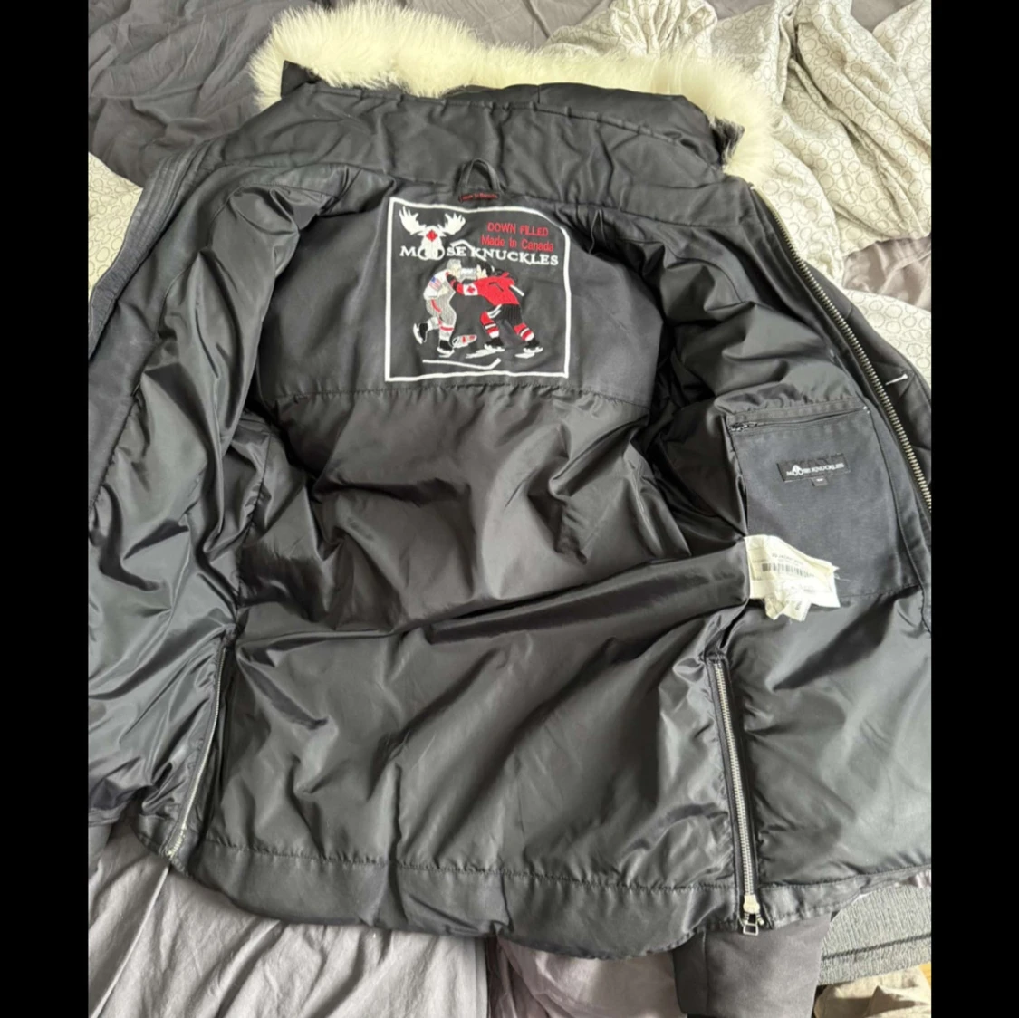 Svart dunjacka Moose Knuckles - 3