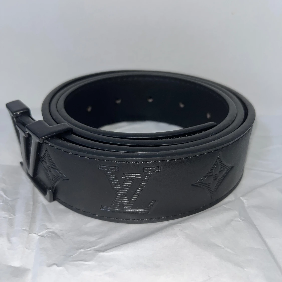 Svart läder bälte  - 2