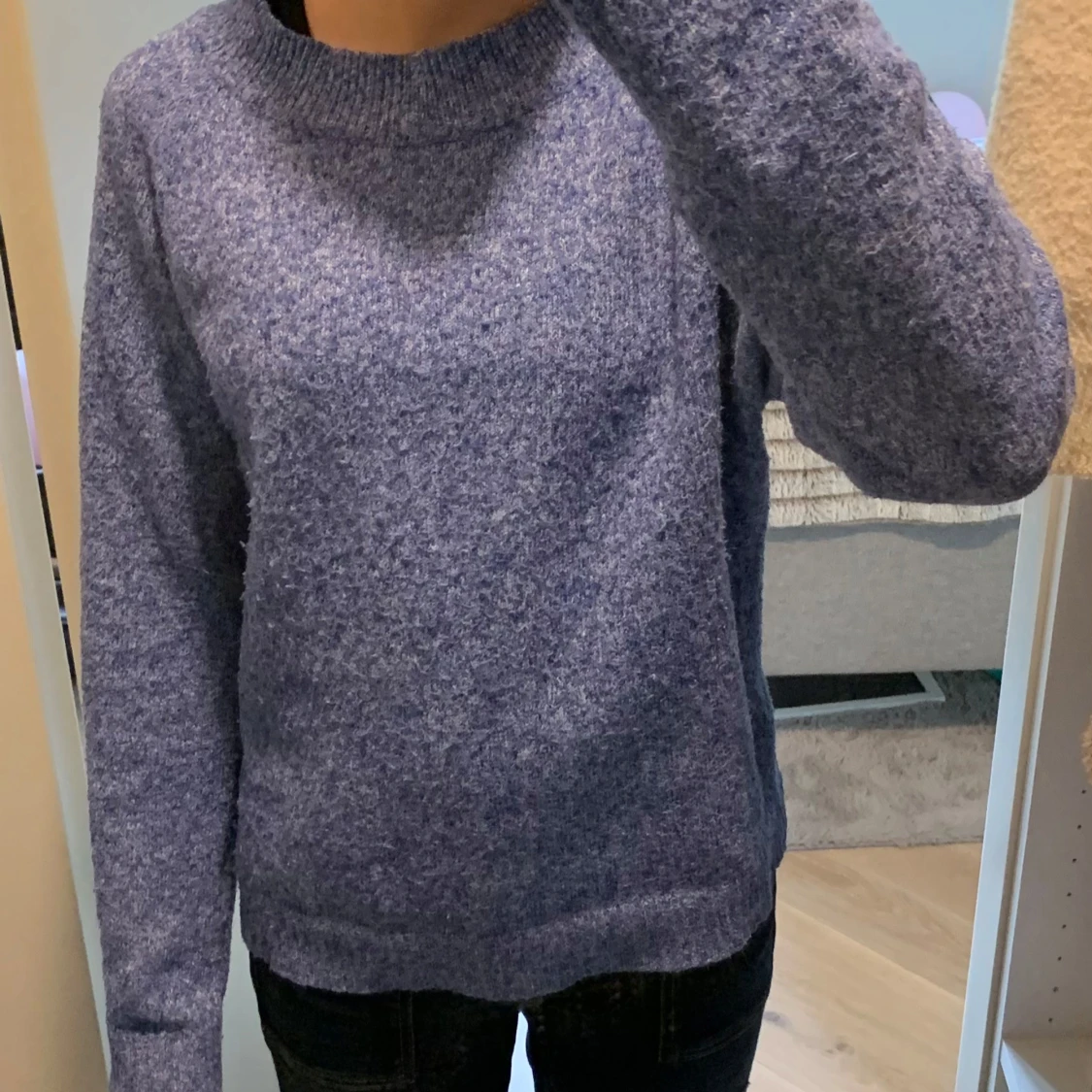 Blå stickad tröja från Vero Moda - 3