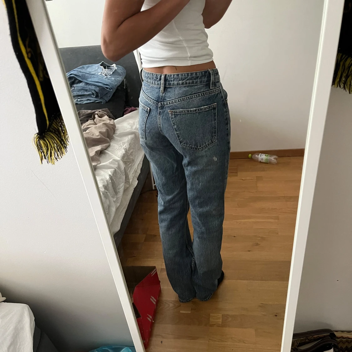 Zara straight lowwaisted jeans  - 1