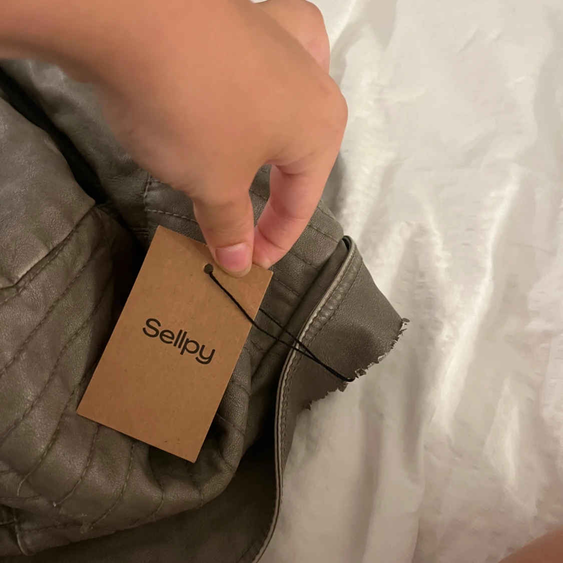 Olivgrön bikerjacka från Gina Benotti - 4