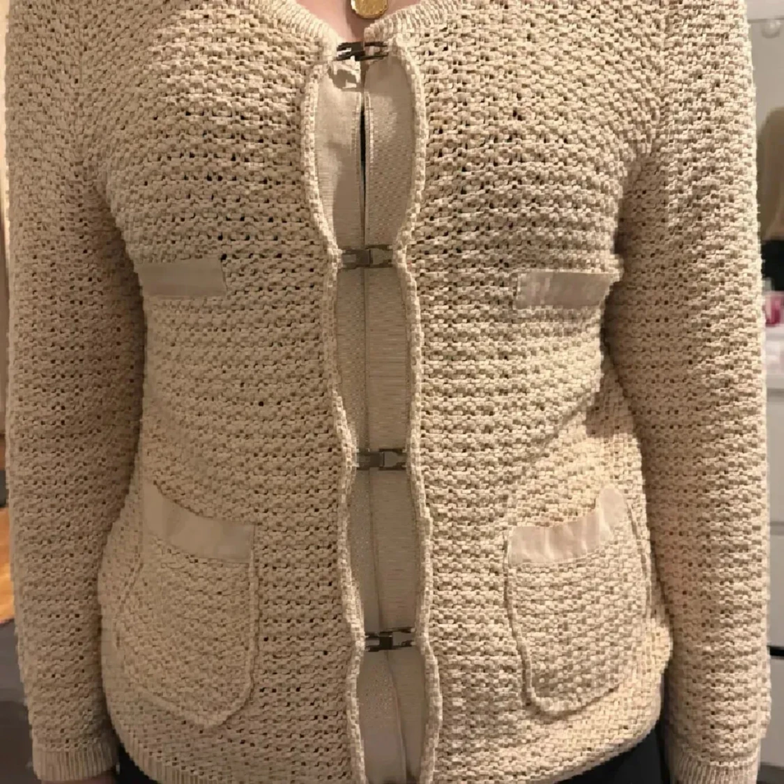 Vintage Beige stickad kofta från Esprit❤️ - 1