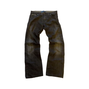 svarta vingage blend jeans - bra skick. svarta/mörkgråa. lite stretchiga. sz 33/30.