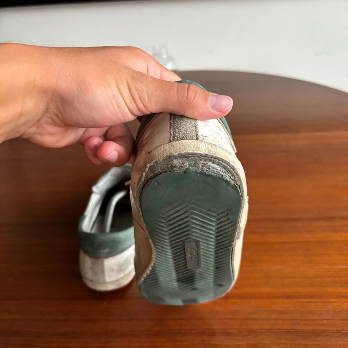 Philippe Model vita sneakers med gröna detaljer - 3