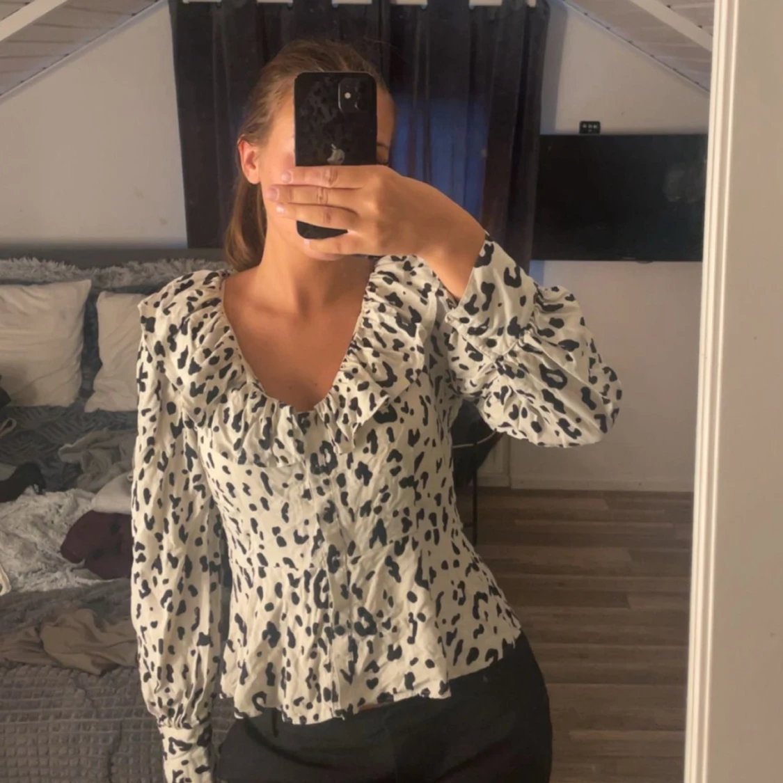 Leopard mönstrad blus - 1