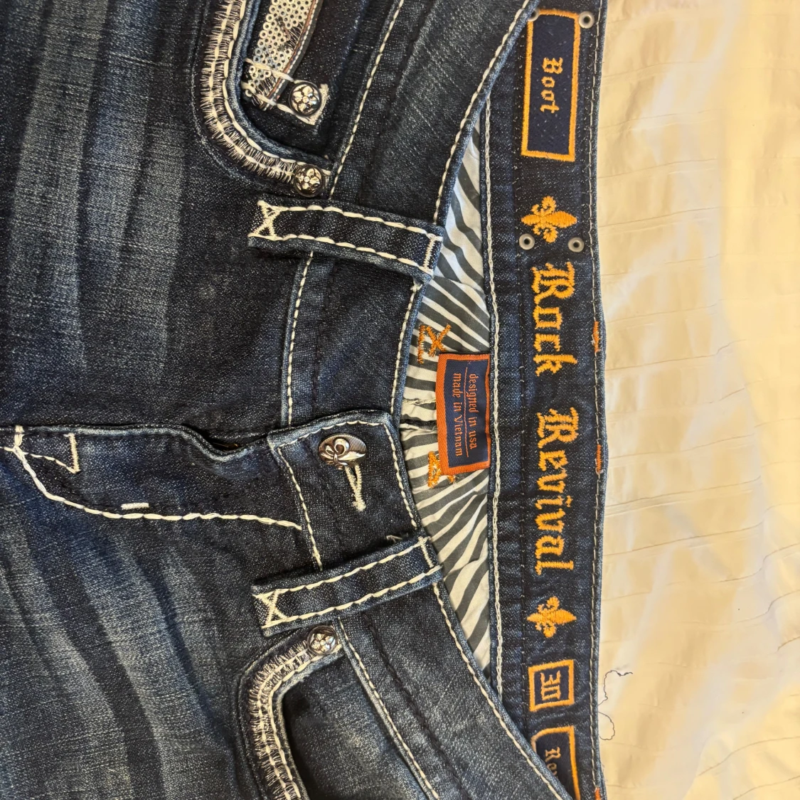 Rock Revival bootcut jeans med paljettdetaljer - 3