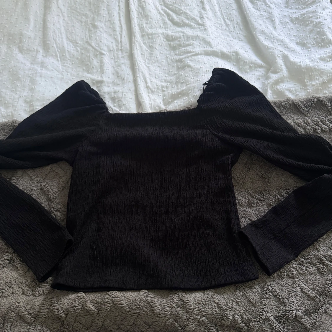 Svart långärmad topp från H&M