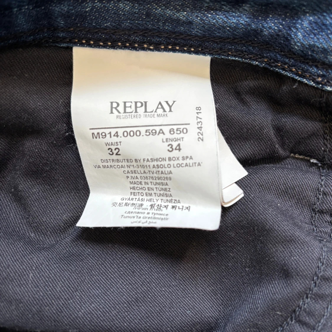 Replay blå jeans slim fit - 2