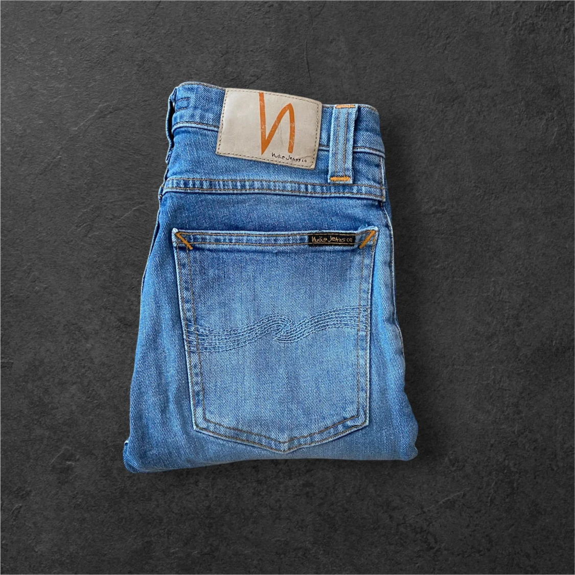 Blå skinny jeans från Nudie Jeans - 4