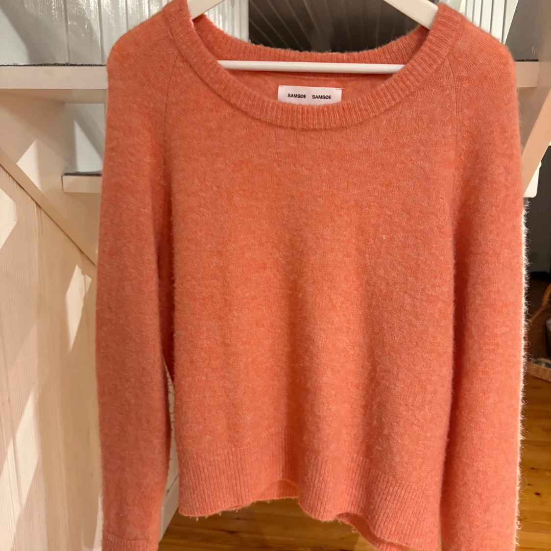 Korallfärgad stickad tröja Samsøe Samsøe - 2