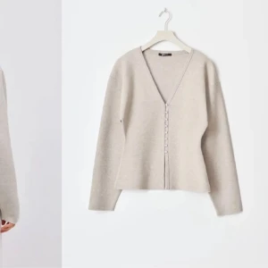 Gina tricot- Knitted cardigan - Cardigan från Gina tricot säljes- storlek L. Oanvänd. Säljes då den ej kommit till användning. Slutsåld överallt. Pris kan diskuteras vid snabb affär.
