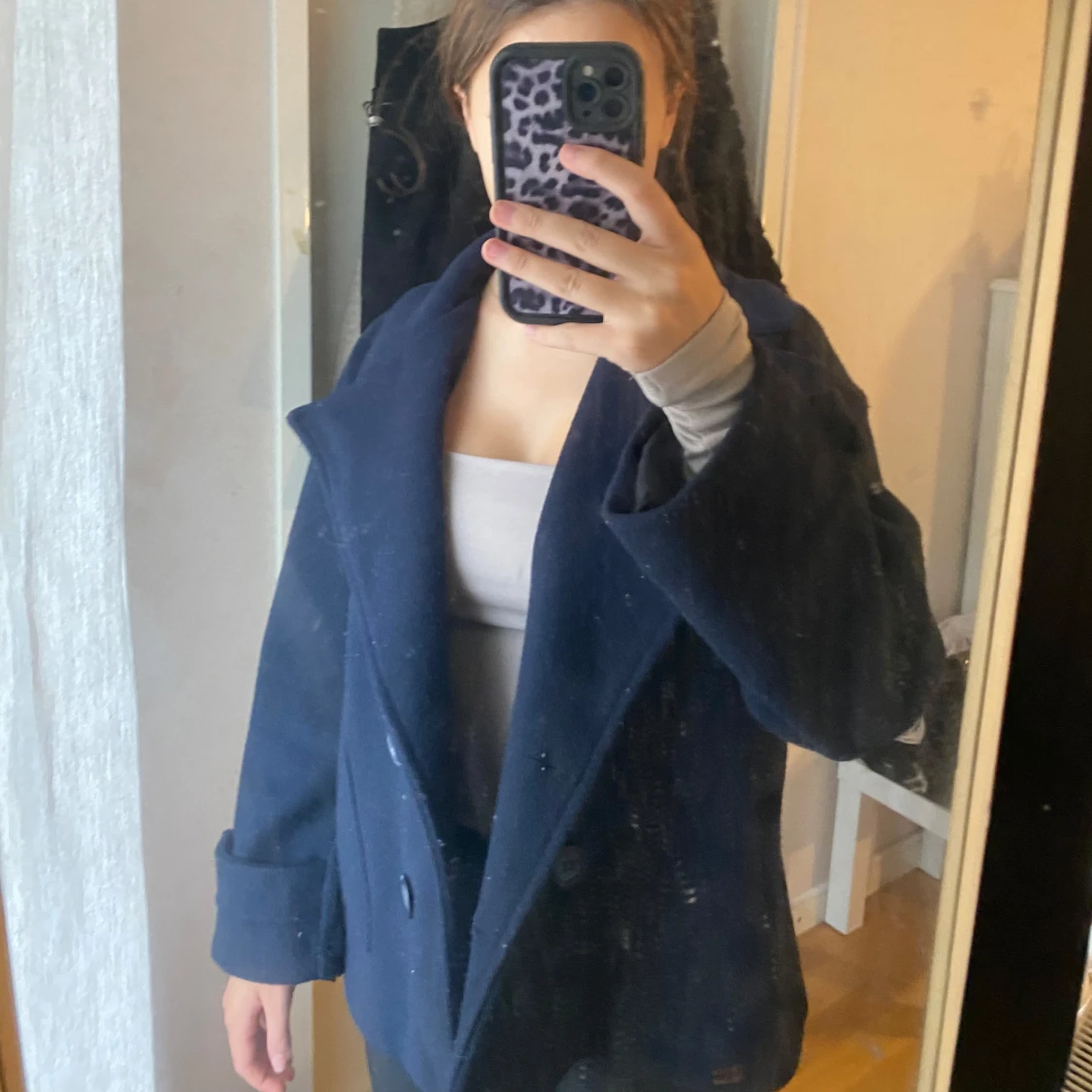 Mörkblå kappa från Design by Si - 3