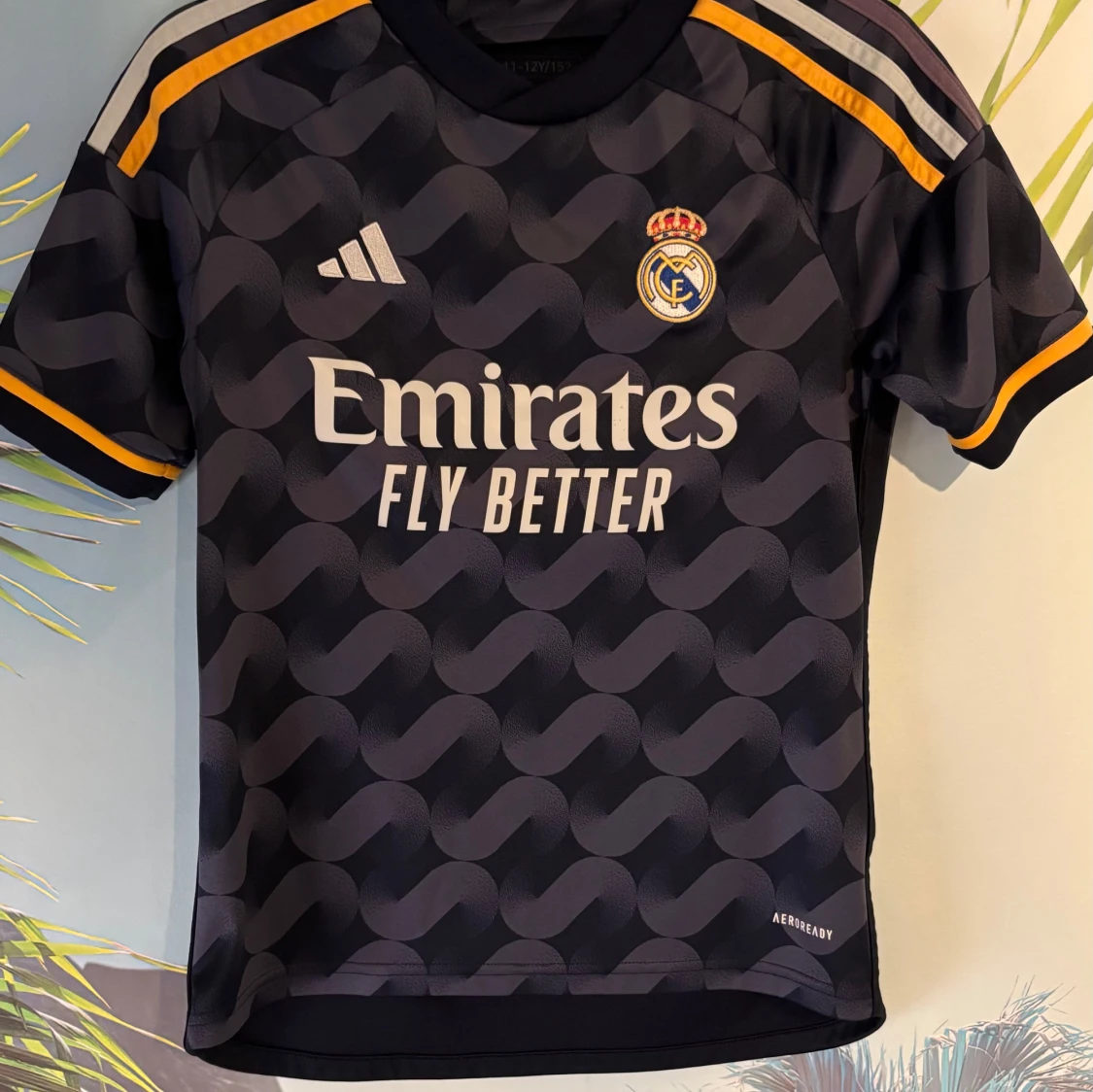 Real Madrid Adidas fotbollströja blå