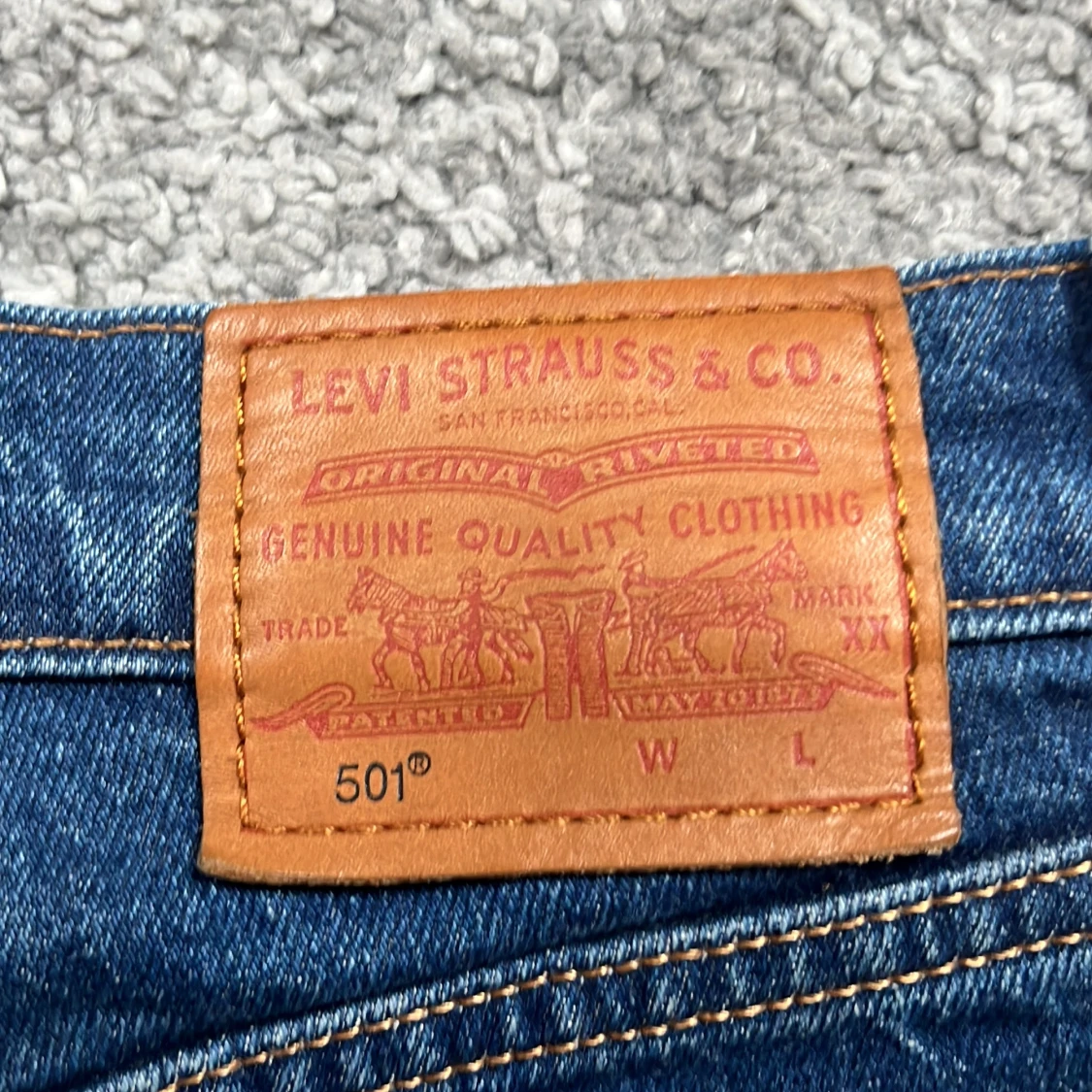 Levi's 501 blå jeans L30 - 1